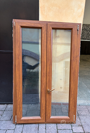 Finestra in PVC  +  Porta balcone in legno