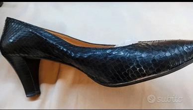 Scarpe décolleté in rettile