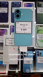 IPHONE 16 128GB verde acqua