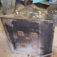 contenitore acciaio usato per termocamino