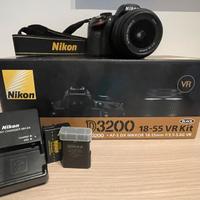 Nikon d3200+ obiettivo 18/55