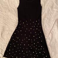 Abito nero con perle tg 44