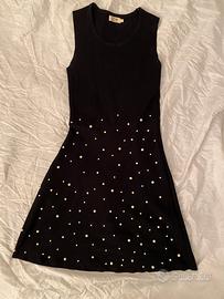 Abito nero con perle tg 44