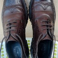 Scarpa Stringata Derby Marrone Testa di Moro