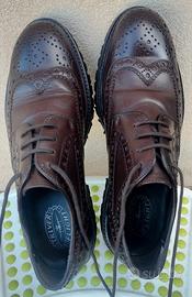 Scarpa Stringata Derby Marrone Testa di Moro