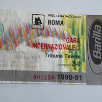 Biglietto storico AS Roma 28 11 90