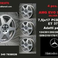 Cerchi AMG EVO SILVER 7,5X17 5x112 et37 mercedes