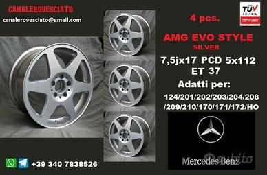 Cerchi AMG EVO SILVER 7,5X17 5x112 et37 mercedes