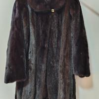 pelliccia donna visone nero Canadese Maschio 