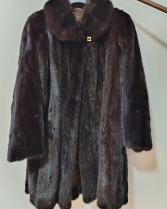 pelliccia donna visone nero Canadese Maschio 