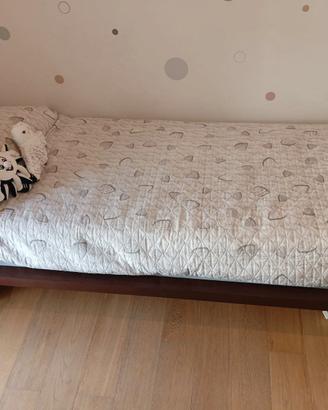Letto singolo con ruote