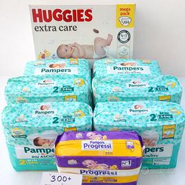 +300 Pannolini Pampers/Huggies taglia 2