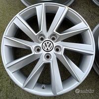 4 Cerchi In Lega Da 16 Originali Skoda Vw Ecc