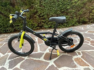 Bicicletta bambino 16 pollici- Btwin Dark Hero 500