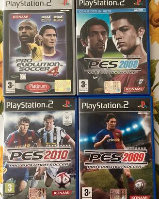 Lotto Videogiochi ps2 calcio, Pes