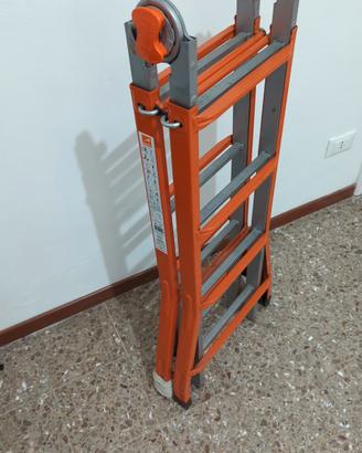 Scala telescopica 4+4  GIERRE  acciaio 