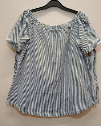 🩵 T-shirt donna a righe Tg. S/M 🩵