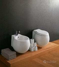 Sanitari Planet sospesi Scarabeo wc, bidet copriwc