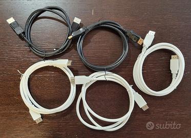Lotto 4 cavi DisplayPort Nuovi  - varie lunghezze