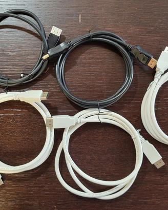 Lotto 4 cavi DisplayPort Nuovi  - varie lunghezze