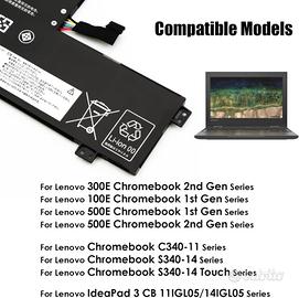 Batteria per Lenovo 300E/500E Chromebook