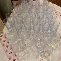Servizio bicchieri in cristallo