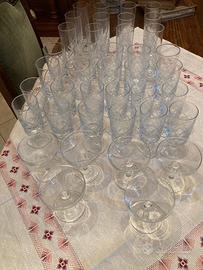 Servizio bicchieri in cristallo
