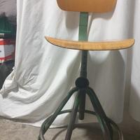 sgabello regolabile anni 60