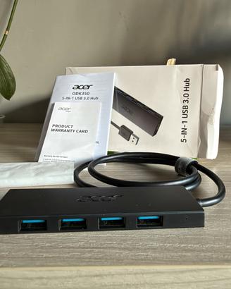 Hub USB 3.0 Acer ODK350 (5-in-1, 4 Porte)
