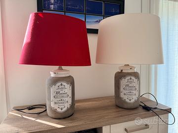 Coppia lampade da tavolo Maisons du Monde vintage
