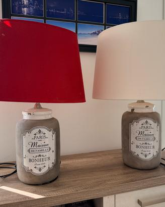 Coppia lampade da tavolo Maisons du Monde vintage
