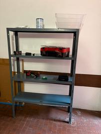 Scaffale metallo 4 ripiani 100x30x 149