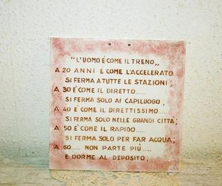 Piastrella Vintage Titano San Marino Umoristica