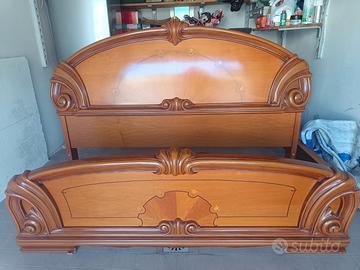 letto matrimoniale Noce Nazionale