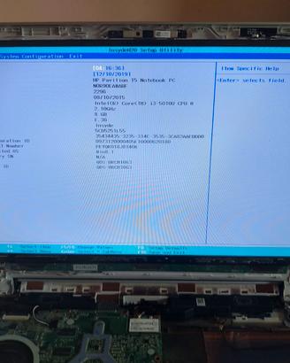 Display notebook LED 15.6 pollici