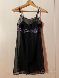 🖤 Camicia da notte/sottoveste  nera Infiore 🖤