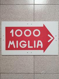 Mille Miglia cartello segnaletica percorso 2024
