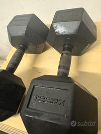 Dumbbell manubri esagonali