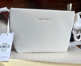 Borsetta a tracolla grigio chiaro David Jones