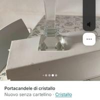 Porta candele cristallo