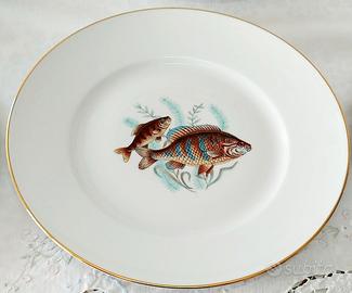 Servizio di piatti da pesce decorato Richard Ginor