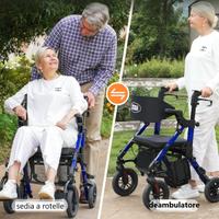 Deambulatore rollator con sedile - Combo 2 in 1
