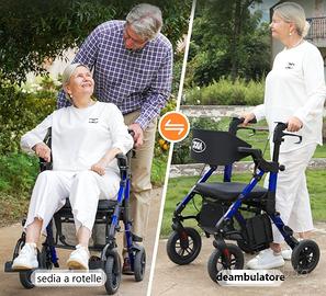 Deambulatore rollator con sedile - Combo 2 in 1