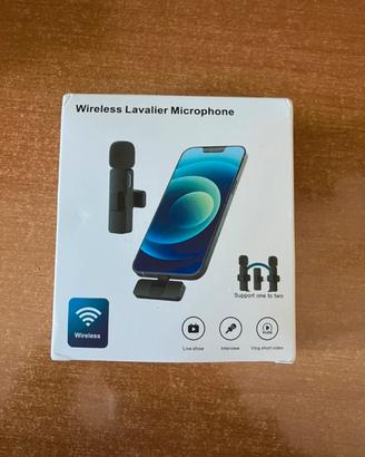 microfono lavalier wireless per smartphone