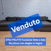 Divano Doppia Penisola XXL Letto e box contenitore