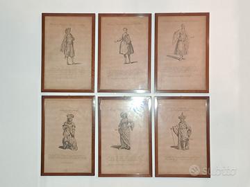 Set di Stampe d'epoca