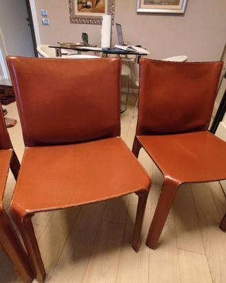 Sedie Cassina in cuoio