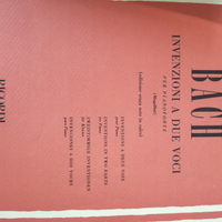 Spartito Ricordi Bach INVENZIONI A DUE VOCI PER PI