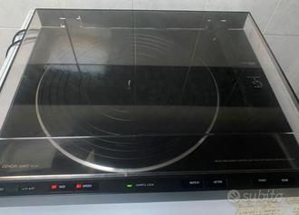 GIRADISCHI DENON DP23F NERO PARZIALMENTE DIFETTOSO  			