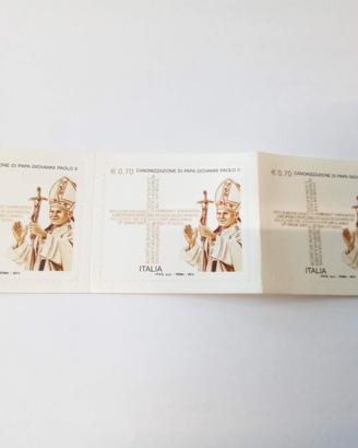 Francobolli Canonizzazione Papa G. Paolo II 2014